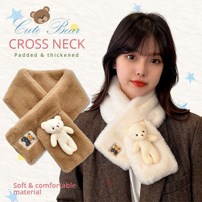 ✨Christmas gift✨Cute Bear Cross Neck