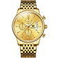 Automatic Mechanical Watch Luxury Gold Watch for Men