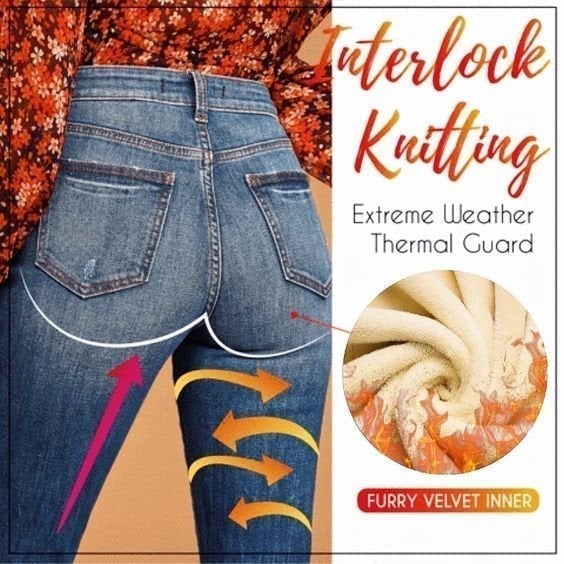 Winter Hot Sale - Thermal Fleece Denim Jeans（BUY 1 GET 1 FREE）