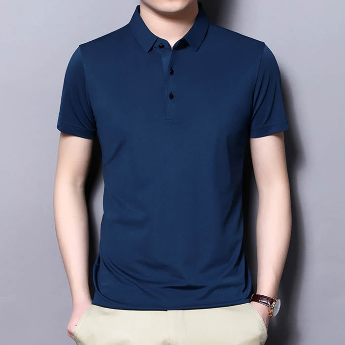 Ice Silk Short-sleeved Men's Polo Shirt-8