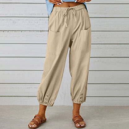 🌈Women's Loose Straight-leg Cotton Linen Pants🌸Buy 2 get 10% Off Extra Auto & Free Shipping🌸