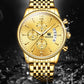 Automatic Mechanical Watch Luxury Gold Watch for Men