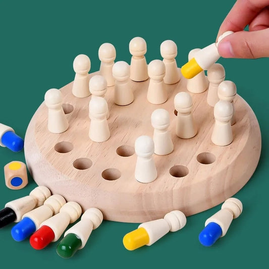 👶Wooden Memory Match Stick Chess Game💖🔥