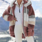 Buy 2 free shipping-49% OFF RCONTRASTING CUDDLY PADDED COAT SPECIAL OFFE