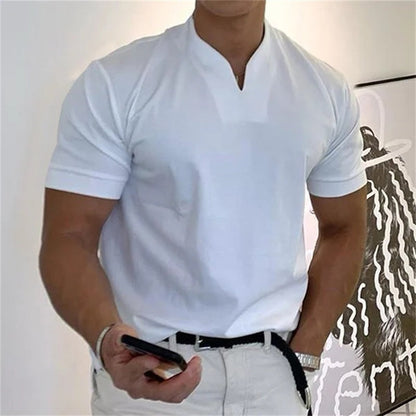 2023 Men Gentlemans Business Short Sleeve Fitness T-shirt(Buy 2 free shipping）