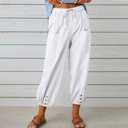 🌈Women's Loose Straight-leg Cotton Linen Pants🌸Buy 2 get 10% Off Extra Auto & Free Shipping🌸