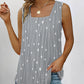 Tank Top With Stripes And Polka Dots Print