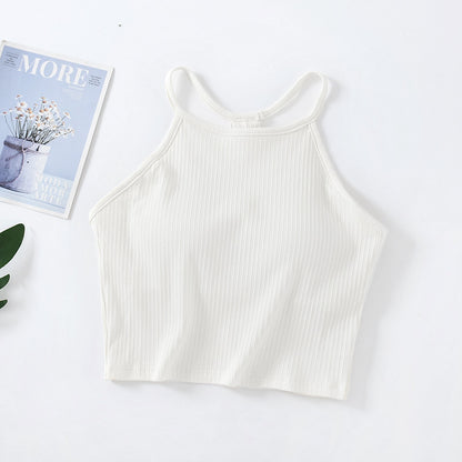 🌸Women's Crop 3-Pack Washed Seamless Rib-Knit Camisole Crop Tank Tops