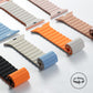 Suitable for Apple iwatch dual-color silicone buckle magnetic watch band