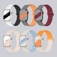 Suitable for Apple iwatch dual-color silicone buckle magnetic watch band