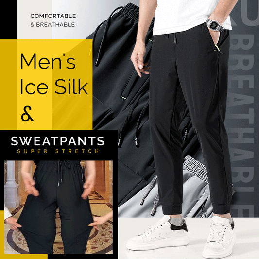 Men's Ice Silk Sweatpants❄Buy 2 get 10% Off Extra Auto & Free Shipping❄
