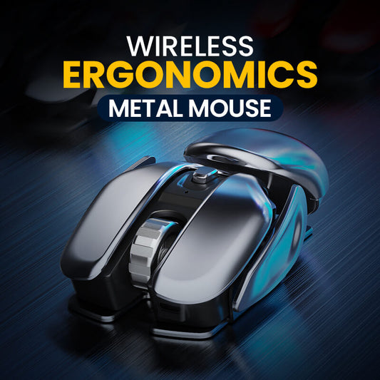 ✨2023 New Hot Sale 50% Off✨Wireless Ergonomics Metal Mouse