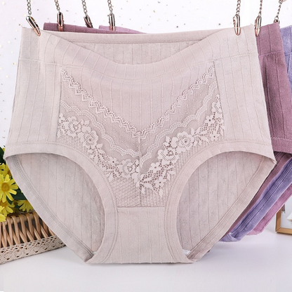 23 Plus Size LeakProof Lace Cotton Panties