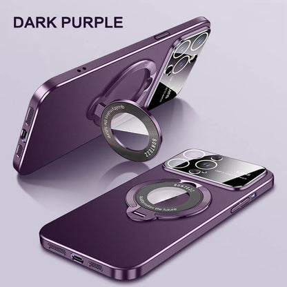 Frosted Waterproof Magnetic Clip with Large Window Case for iPhone