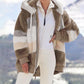 Buy 2 free shipping-49% OFF RCONTRASTING CUDDLY PADDED COAT SPECIAL OFFE