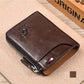 (🎁2024 New Year Hot Sale🎁)Men Wallet Zipper Genuine Leather Purse ( RFID PROTECTED )