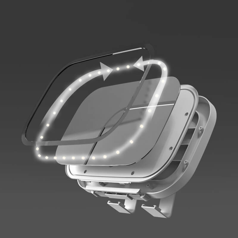 Pousbo® Sunvisor makeup LED light mirror