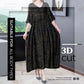 Half-sleeve fashionable loose retro elegant A-line long dress