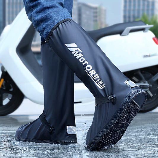 [Pratical Gift] All-Round Long Waterproof Rain Boot Shoe Cover with Reflector