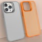 Translucent Frosted Metal Lens Frame Holder Mobile Phone Case
