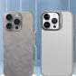Translucent Frosted Metal Lens Frame Holder Mobile Phone Case